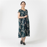 前身タック入りレーヨンワンピース レディス JEUNE MAMAN(ジュネママン) KA588-6680-26(ミドリ-M)