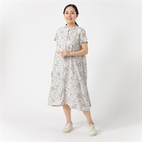 バンドカラーレーヨンワンピース レディス JEUNE MAMAN(ジュネママン) KA588-6681-26(Ａウスチャ-M)