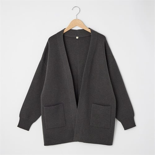 大人の素敵ニット ダフルフェイスコーディガン レディス JEUNE MAMAN(ジュネママン) TV7052B0596R(チャコ－ルグレ－-M)