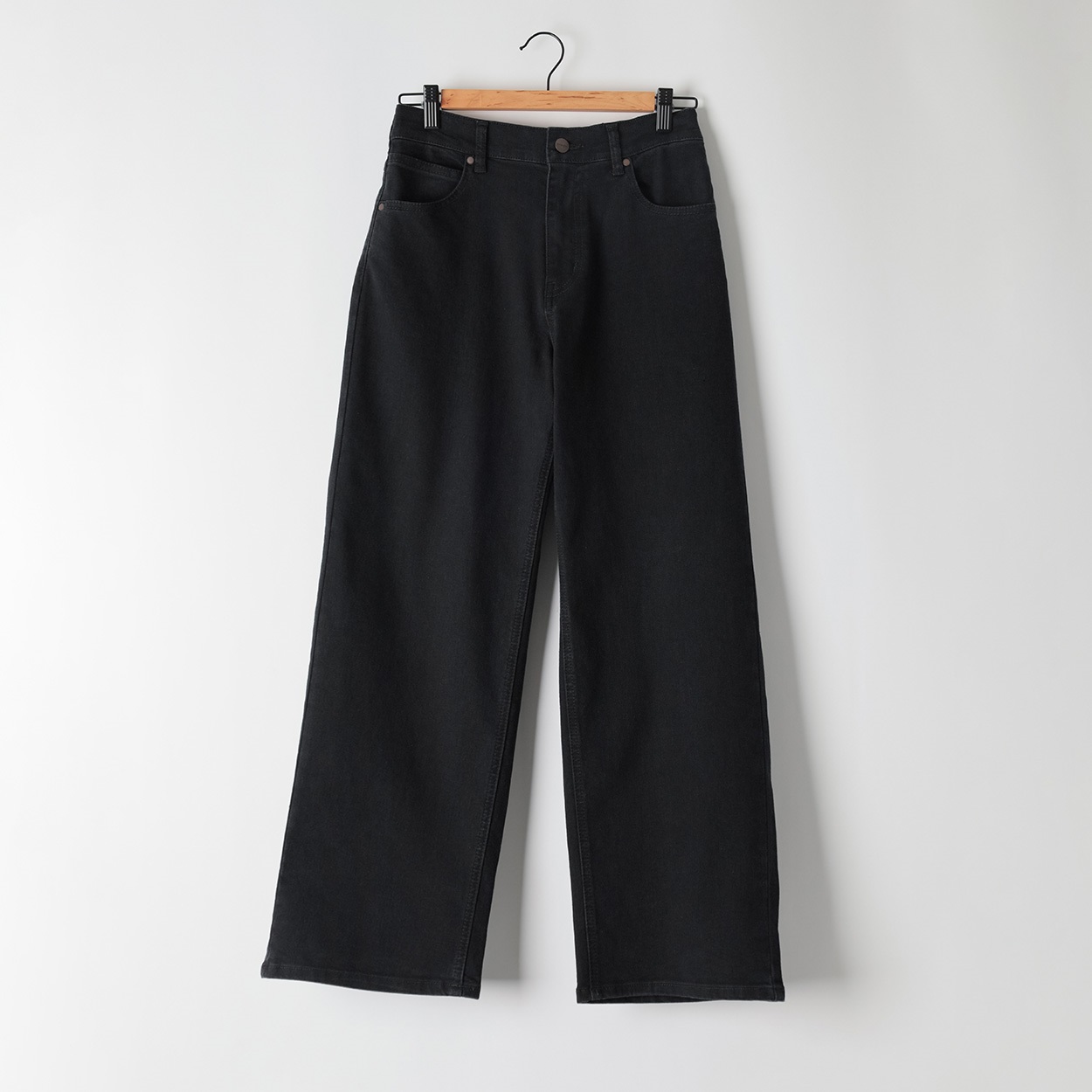Wrangler（ラングラー） Wrangler ワイドデニム レディス CA-WR1013J(クロ-L)