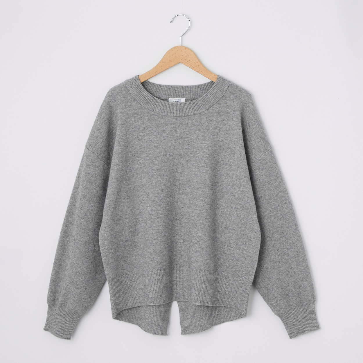 ミラノリブ バックシームデザインニット レディス JEUNE MAMAN(ジュネママン) TK-112565806(ウスクロ-L)
