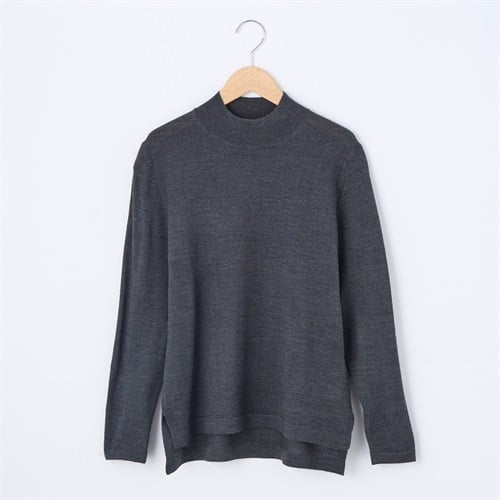 フィルビビ・イタリア糸使用 モックネックニットプルオーバー レディス JEUNE MAMAN(ジュネママン) 26AW-04
