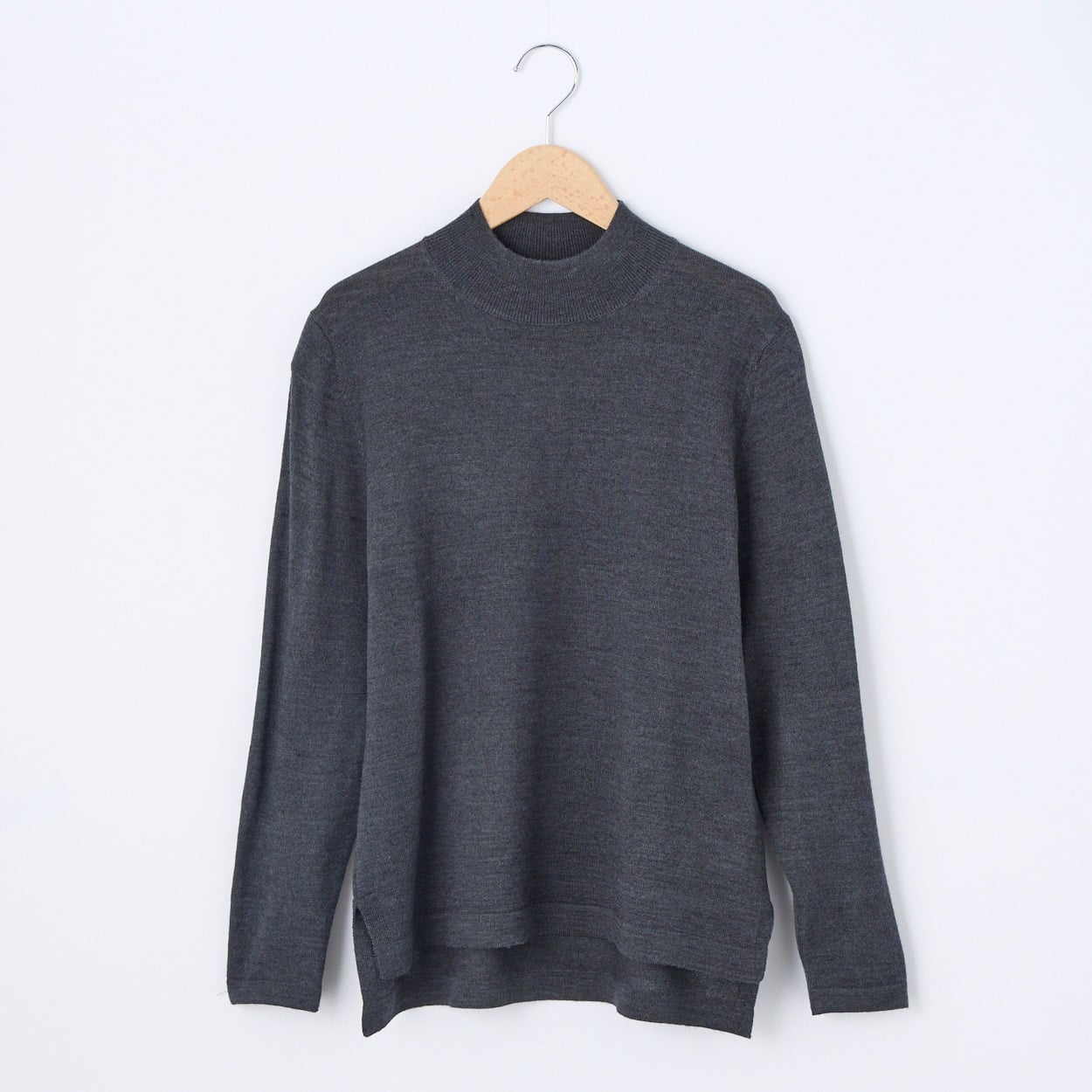 フィルビビ・イタリア糸使用 モックネックニットプルオーバー レディス JEUNE MAMAN(ジュネママン) 26AW-04(チャコ－ルグレ－-L)