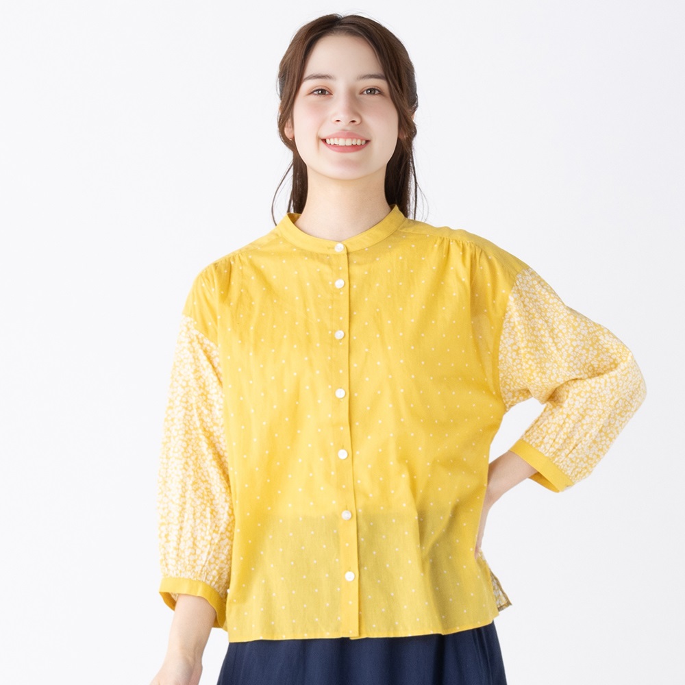 nest Robe パッチワークプリントブラウス ネストローブパッチワークプリントブラウス