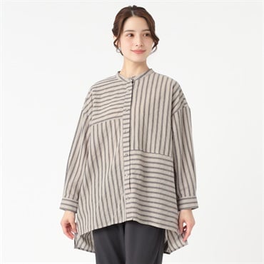 ポイント20倍対象】EXPAND ストライプ切り替えチュニック