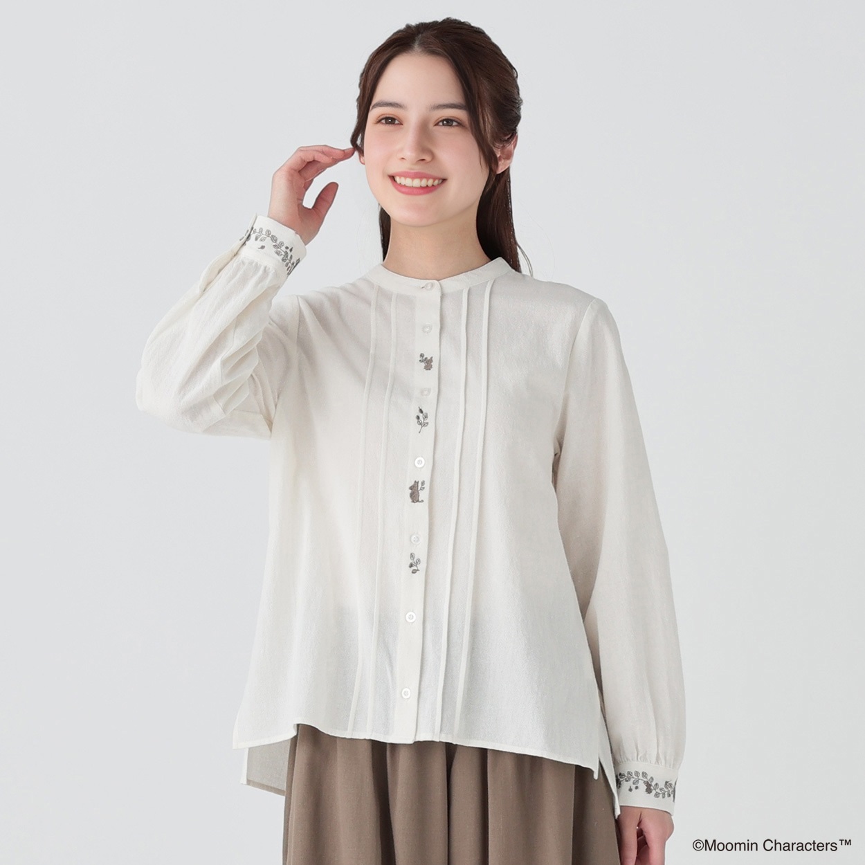 ウィムガゼット Whim Gazette 刺繍チュニックシャツ （offwhite