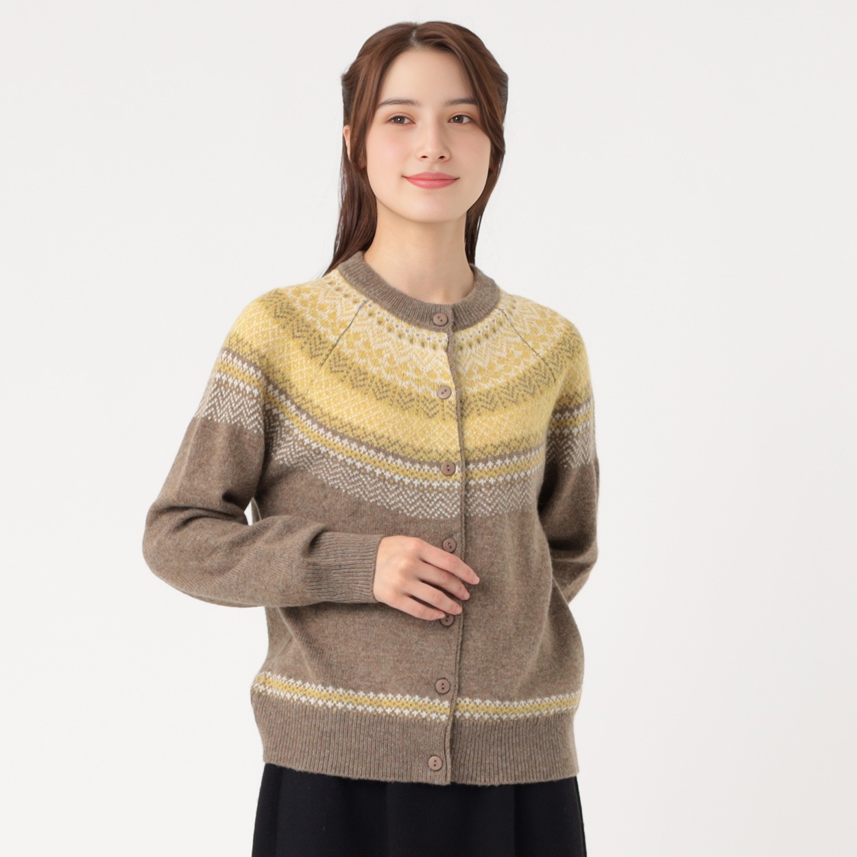 超美品】セブンテンseventenパールモチーフカーディガン ピンク S 美品