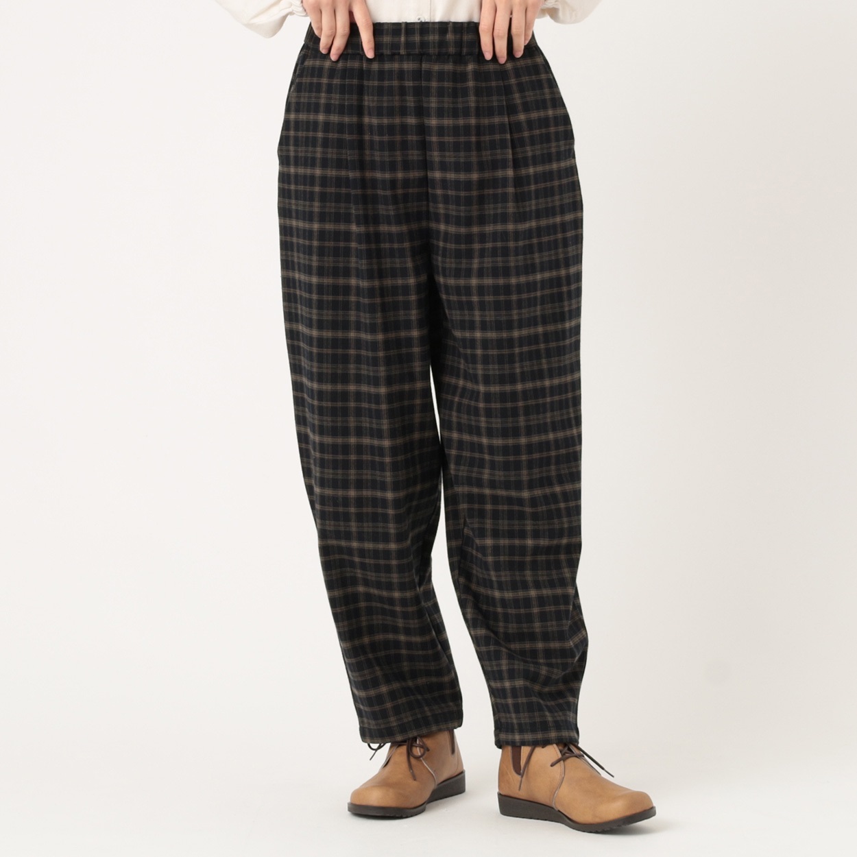 ソフトストレッチコクーンパンツ 再生ポリエステル入 レディス SELF+