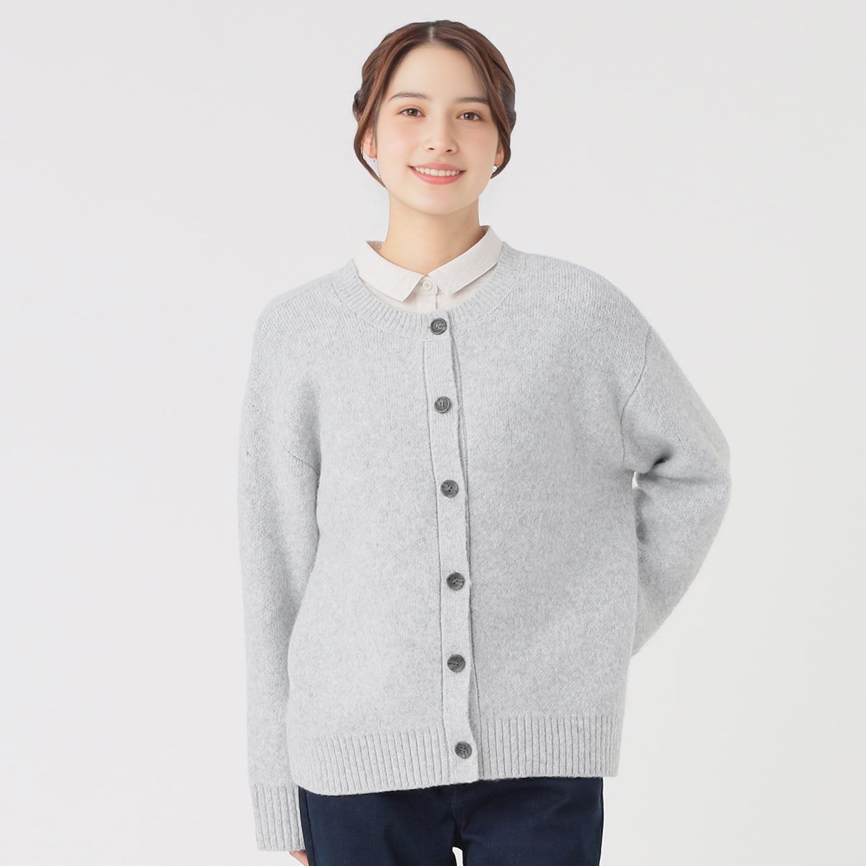 ロゴ2WAYカーディガン レディス SELF+SERVICE(セルフ＋サービス