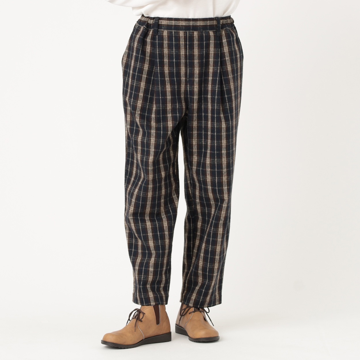 ほっこりタックテーパード レディス SELF+SERVICE(セルフ＋サービス