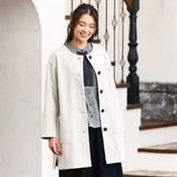 カットメルトンノーカラーコート レディス SELF+SERVICE(セルフ＋