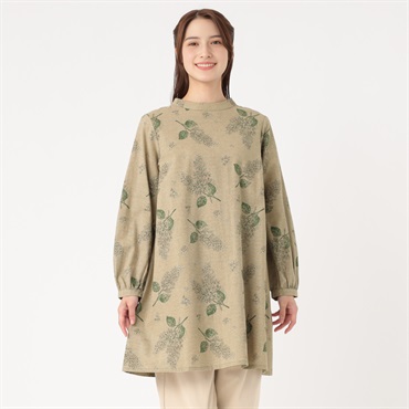 詩仙堂チュニック(フリーサイズ) 美品詩仙堂 タムラヒトシ ちりめん