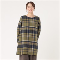 太番起毛チェックチュニック リサイクルポリエステル入 レディス SELF+