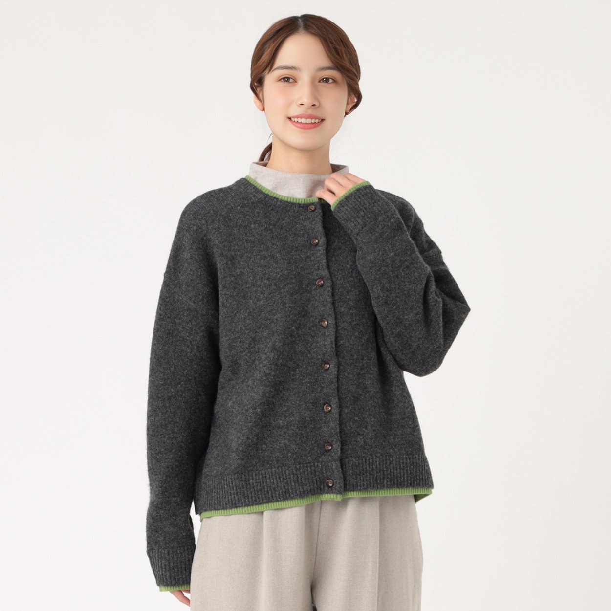 レイヤード風前後2wayカーディガン レディス SELF+SERVICE(セルフ＋