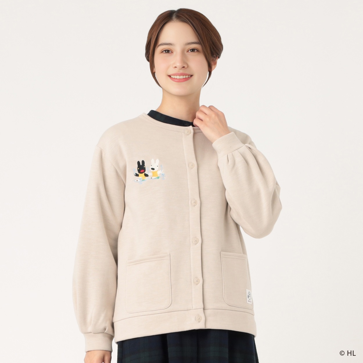 リサとガスパール刺繍カーデ レディス SELF+SERVICE(セルフ＋サービス