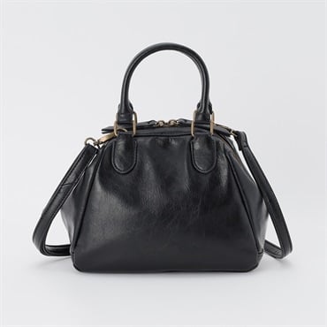 合皮口金ボストンバック レディス SELF+SERVICE(セルフ＋サービス) SEL