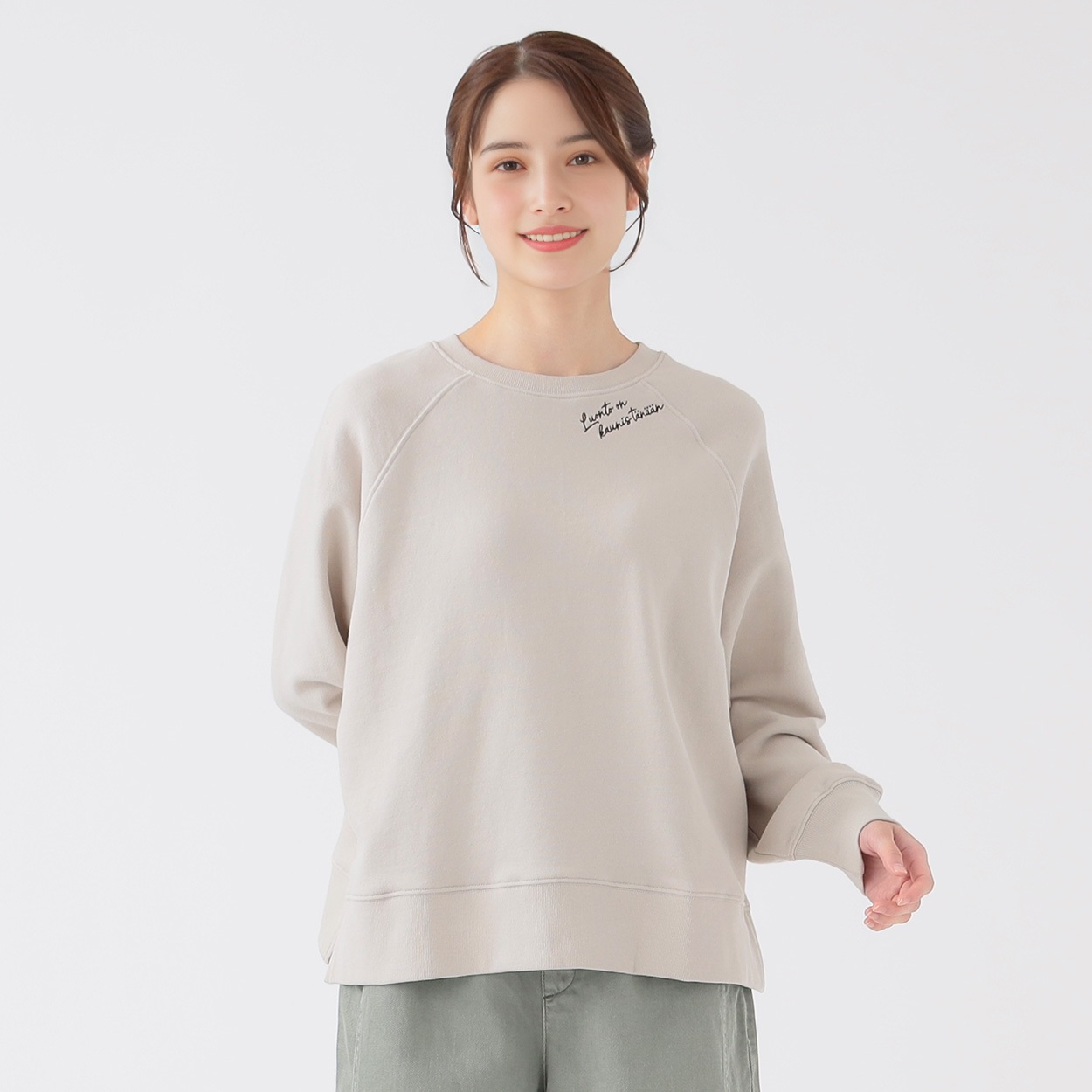 前後2way刺繍プルオーバー レディス SELF+SERVICE(セルフ＋サービス