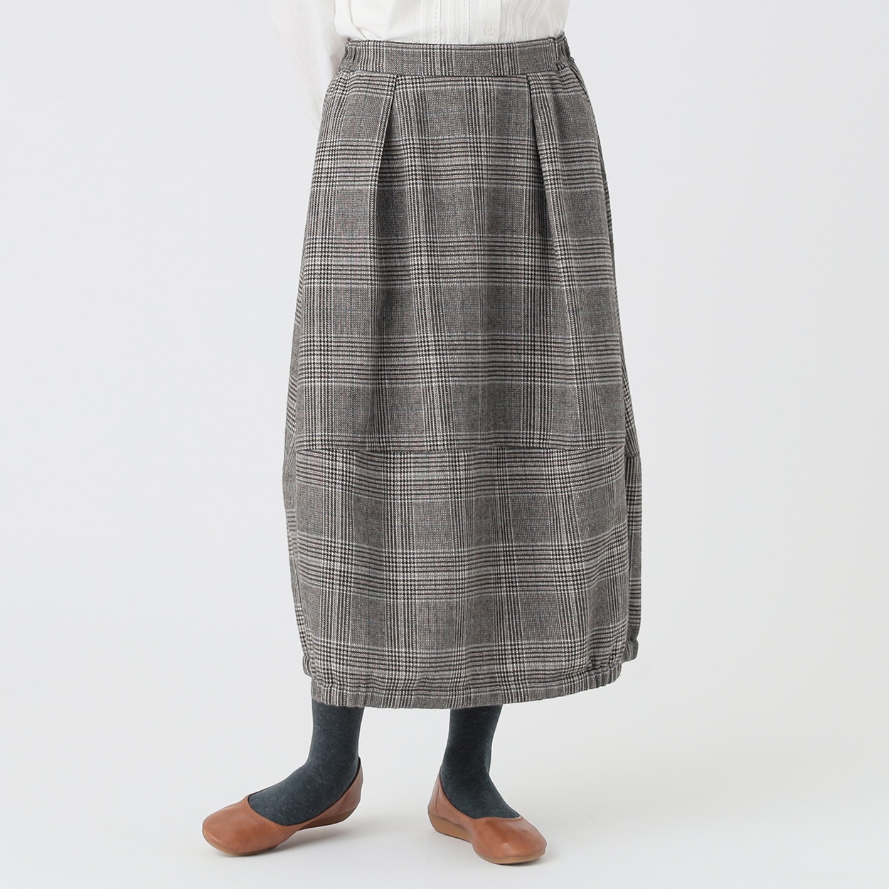 タックバルーンスカート 再生ポリエステル入 レディス SELF+SERVICE