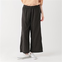 オーガニック綿糸 ダブルガーゼワイドパンツ レディス SELF+SERVICE(セルフ＋サービス) PLS-71146-SS(チャコ－ルグレ－-M)