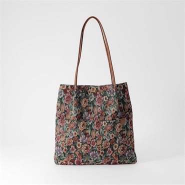 フラワー柄タックトート レディス SELF+SERVICE(セルフ＋サービス) W71307