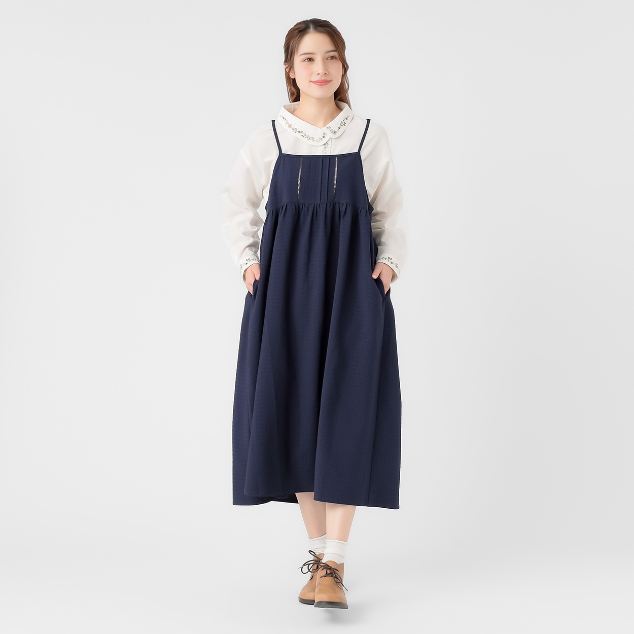 ピンタックキャミワンピース レディス SELF+SERVICE(セルフ＋サービス