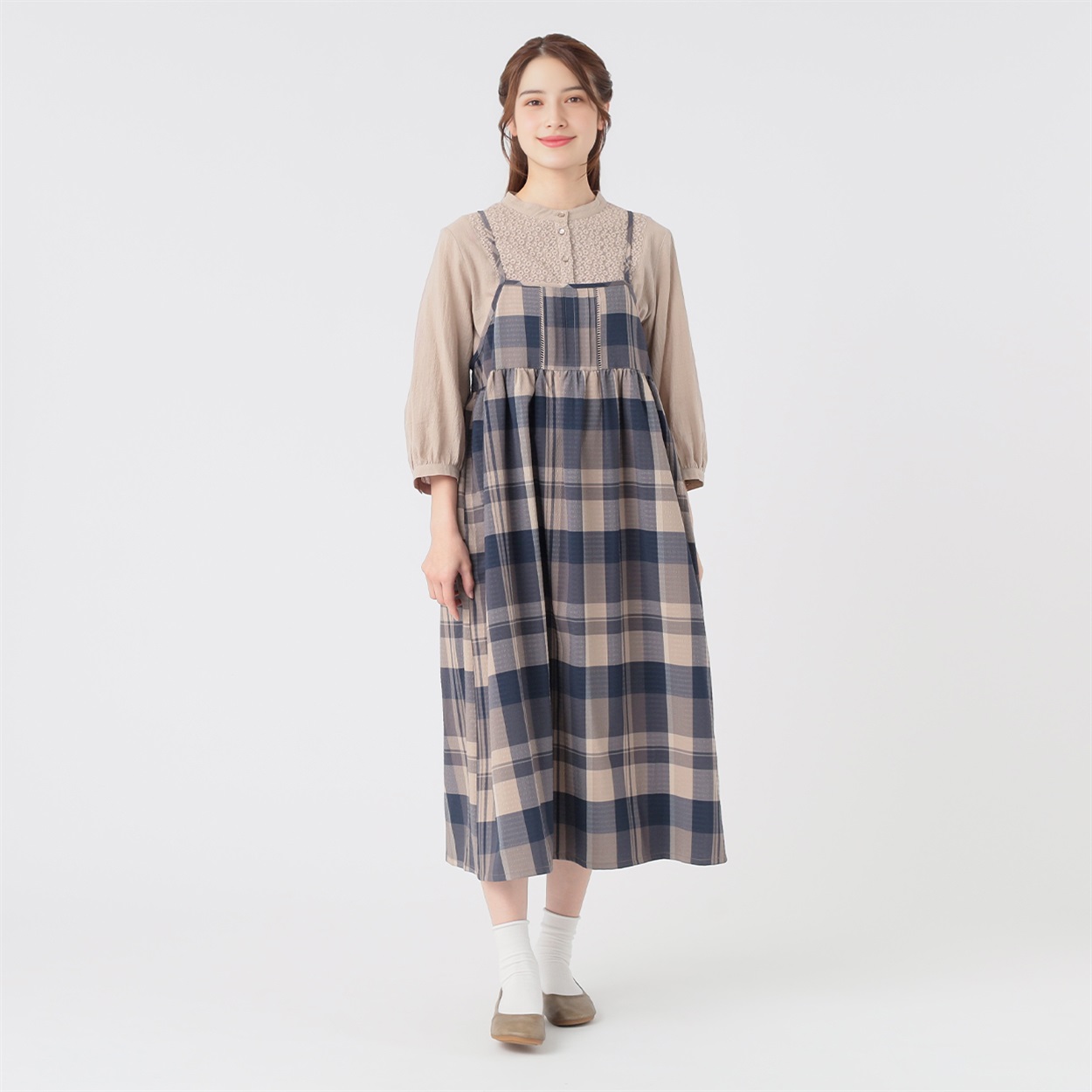 ピンタックキャミワンピース レディス SELF+SERVICE(セルフ＋サービス