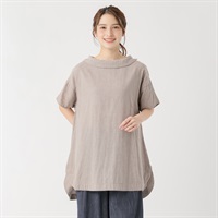 ロールネックチュニック レディス SELF+SERVICE(セルフ＋サービス) PLS-71151-SS(ウスグレー-M)