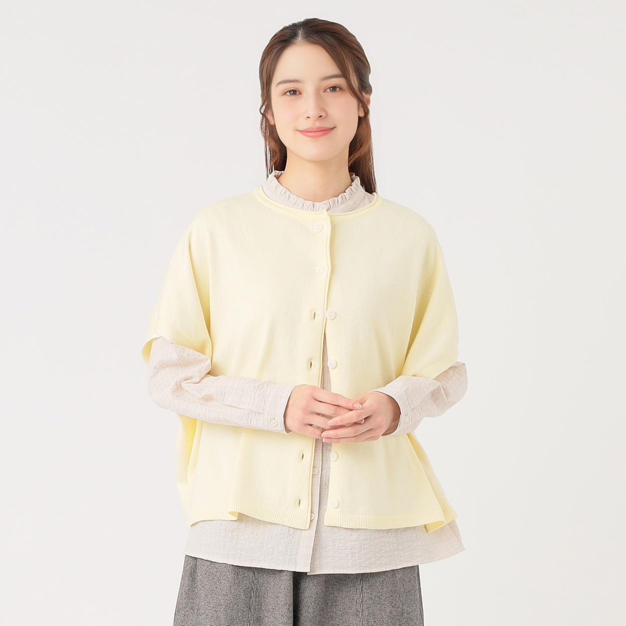 spick&amp;span ポンチョベスト Tweed ポンチョ ベスト