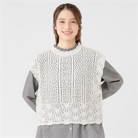 リサイクルポリエステル混 スカラップベスト レディス SELF+SERVICE