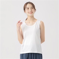 オーガニック綿糸タンクトップ レディス SELF+SERVICE(セルフ＋サービス) MRCT262241006(シロ-M)