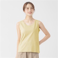 オーガニック綿糸タンクトップ レディス SELF+SERVICE(セルフ＋サービス) MRCT262241006(キイロ-M)