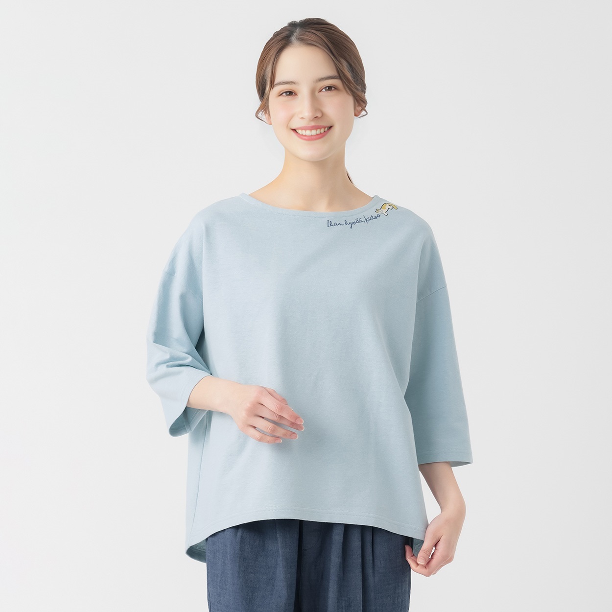 コットンヘンプ刺繍プルオーバー レディス SELF+SERVICE(セルフ＋ 