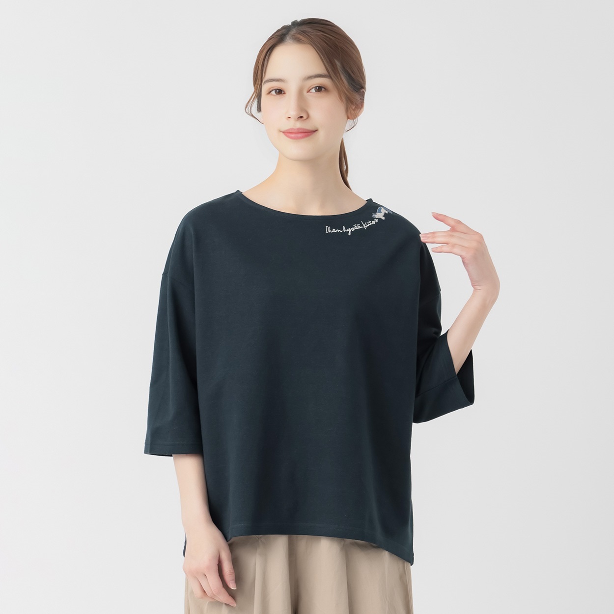 コットンヘンプ刺繍プルオーバー レディス SELF+SERVICE(セルフ＋ 
