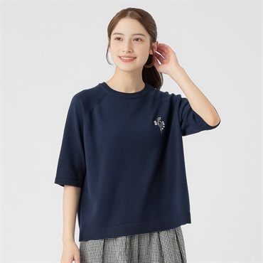 kippisニットプルオーバー オーガニック綿入 レディス SELF+SERVICE(セルフ＋サービス) YG2604YS05ｰSS
