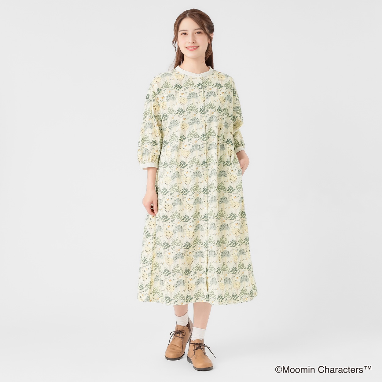 ムーミン総柄プリントワンピース レディス SELF+SERVICE(セルフ＋