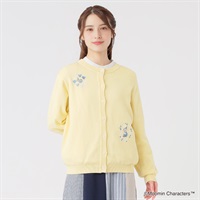ムーミン刺繍カーディガン レディス SELF+SERVICE(セルフ＋サービス) GL1266438-SS(キイロ-M)
