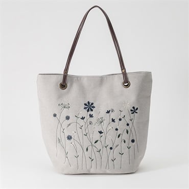 草花刺繍トート レディス SELF+SERVICE(セルフ＋サービス) BG04-19400