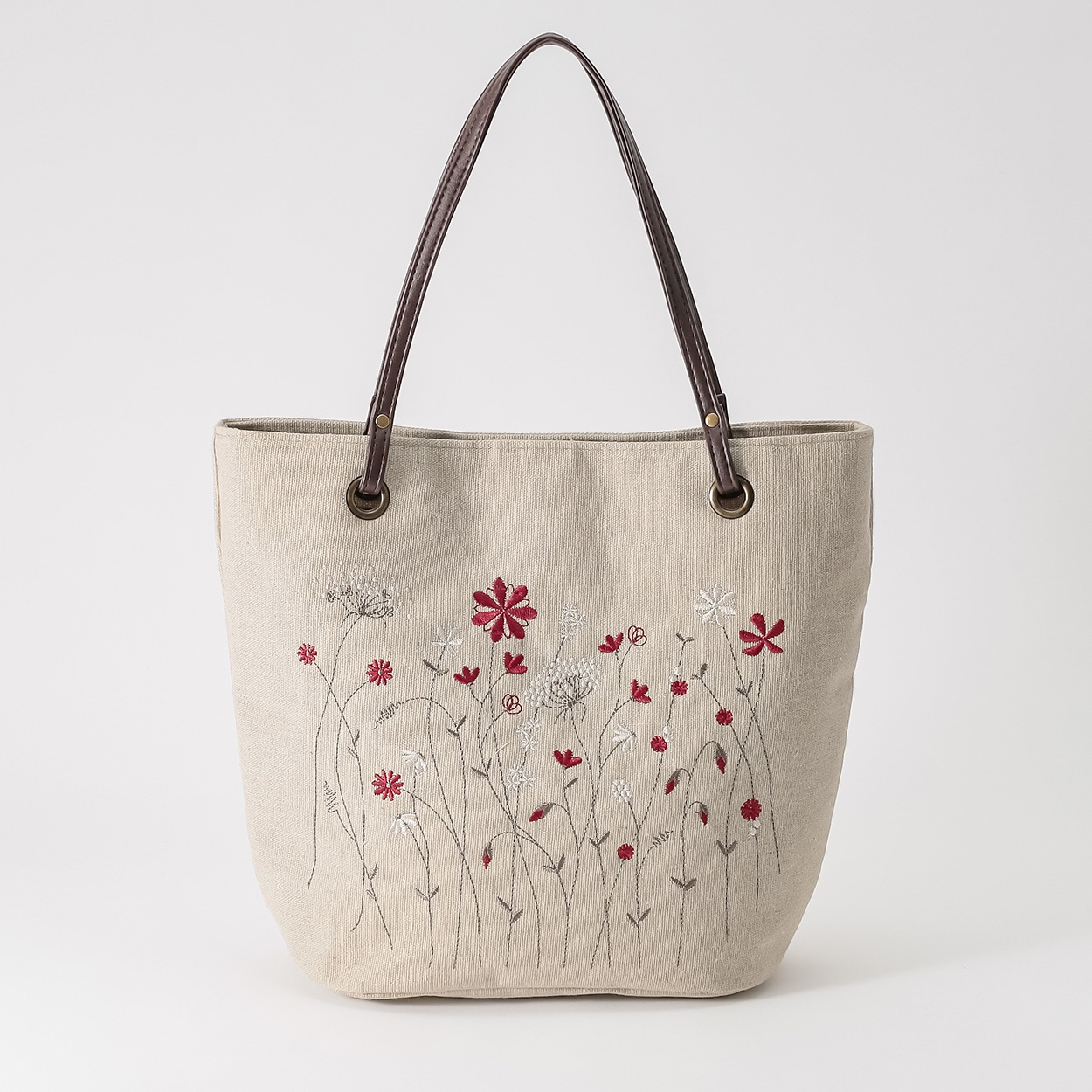 草花刺繍トート レディス SELF+SERVICE(セルフ＋サービス) BG04-19400