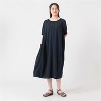 シャドウチェックサックワンピ  オーガニック綿入 レディス SELF+SERVICE(セルフ＋サービス) TK526400-SS(Ａコイアオ-M)