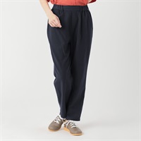 オーガニック綿入 綿麻テーパードパンツ レディス SELF+SERVICE(セルフ＋サービス) TK526303-SS(Ａコイアオ-S)