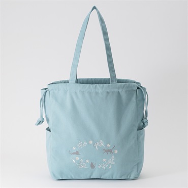 猫刺繍トートバッグ レディス SELF+SERVICE(セルフ＋サービス) MK-1717