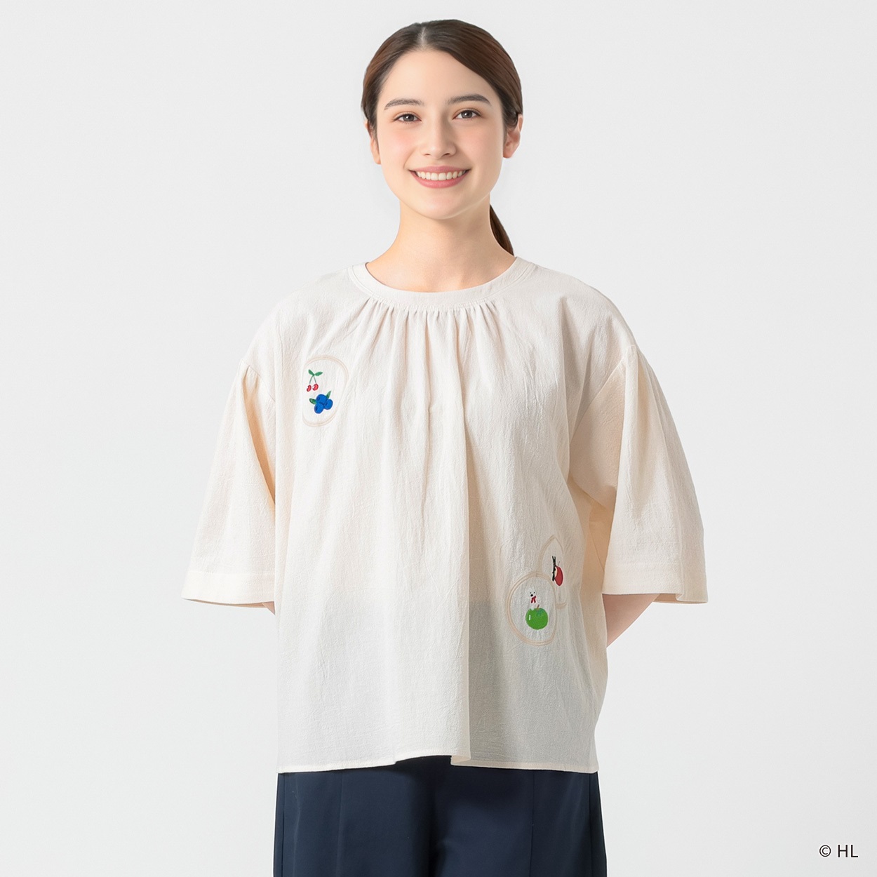 リサとガスパールブラウス レディス SELF+SERVICE(セルフ＋サービス) SP26SS-SELS02(アイボリー-M)