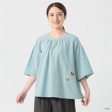 リサとガスパールブラウス レディス SELF+SERVICE(セルフ＋サービス) SP26SS-SELS02(ウスアオ-M)