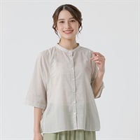 リネンブレンドドルマンシャツ レディス SELF+SERVICE(セルフ＋サービス) ONP6014853-SS(アイボリー-M)