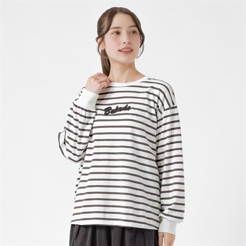 オーガニック綿入サガラ刺繍Tシャツ レディス SELF+SERVICE(セルフ＋サービス) CP-424774-SS(Ａウスクロ-M)