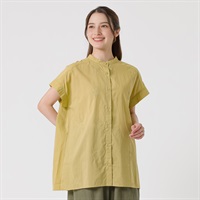 綿花柄刺繍使いチュニック オーガニック綿入 レディス SELF+SERVICE(セルフ＋サービス) GL1266389-SS(キイロ-M)