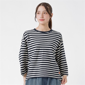 ヘリンボン刺繍プルオーバー オーガニック綿混 レディス SELF+SERVICE(セルフ＋サービス) MRCT263145010(コイアオ-M)