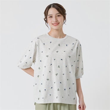 小花刺繍プルオーバー レディス SELF+SERVICE(セルフ＋サービス) CP-424777-SS