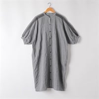 オーガニック綿入 レースドルマンワンピース レディス SELF+SERVICE(セルフ＋サービス) CL0131-SS(ウスクロ-M)