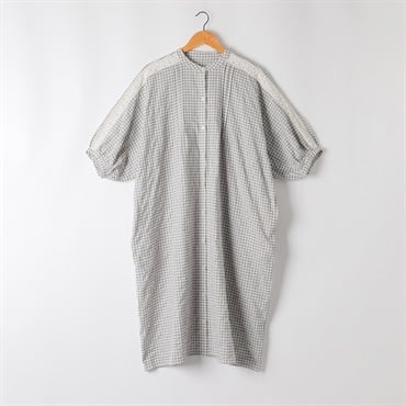 オーガニック綿入 レースドルマンワンピース レディス SELF+SERVICE(セルフ＋サービス) CL0131-SS(ウスグレー-M)
